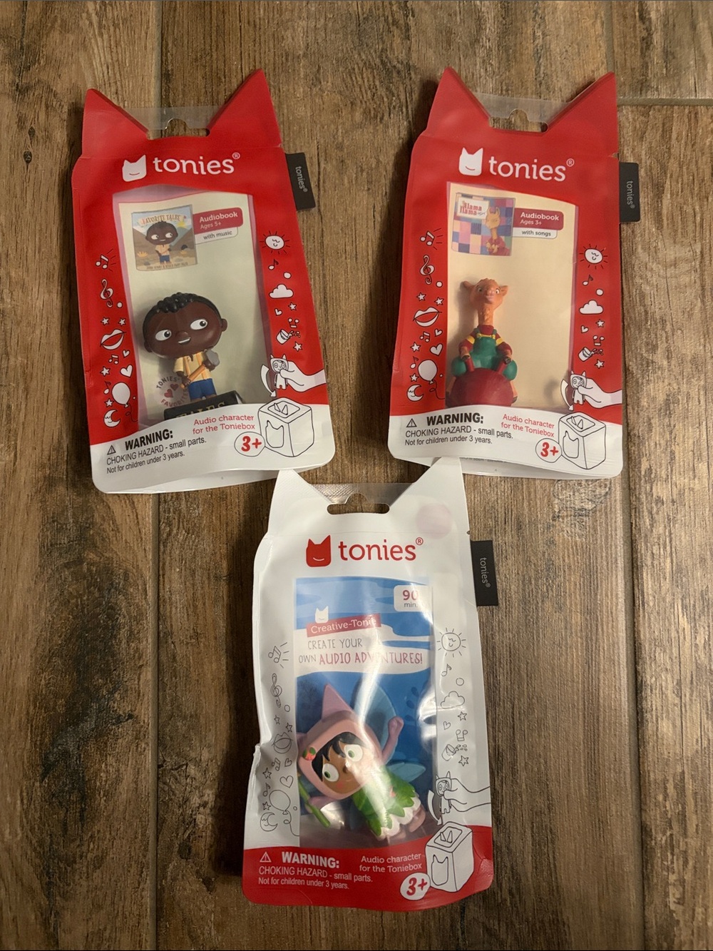 Tonies Red Kids Audio Figure - Pack of 3